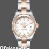 Super Clone Women's Rolex Datejust 26mm Women's-179161-White Diamond Dial-Stainless Steel & Everose Gold White