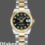 Super Clone Women's Rolex Datejust-179163, 26mm, Black Diamond Dial, Domed Bezel, Lady Black