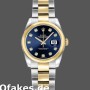 Super Clone Women's Rolex Datejust-179163, 26mm, Blue Diamond Dial, Domed Bezel, Lady Blue