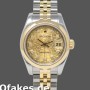Super Clone Women's Rolex Datejust-179163, 26mm, Champagne Jubilee Diamond Dial, Domed Bezel, Lady Champagne