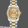 Super Clone Women's Rolex Datejust 26mm Women's-179163-Champagne Roman Dial-Domed Dezel Champagne
