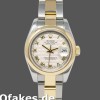 Super Clone Women's Rolex Datejust-179163, 26mm, Pyramid Ivory Dial, Smooth Bezel, Lady Ivory