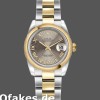 Super Clone Women's Rolex Datejust-179163, 26mm, Sunbeam Grey Dial, Domed Bezel, Lady Grey