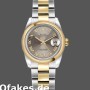 Super Clone Women's Rolex Datejust-179163, 26mm, Sunbeam Grey Dial, Domed Bezel, Lady Grey