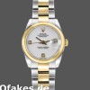 Super Clone Women's Rolex Datejust 26mm Women's-179163-White Dial-Diamond Domed Dezel White