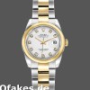 Super Clone Women's Rolex Datejust 26mm Women's-179163-White Diamond Dial-Domed Dezel White