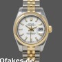 Super Clone Women's Rolex Datejust-179163, 26mm, White Index Dial, Domed Bezel, Lady White