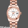 Super Clone Women's Rolex Datejust-179165, 26mm, Everose Gold, White Index Dial, Lady White
