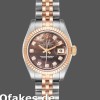 Super Clone Women's Rolex Datejust-179171, 26mm, Black Mother‑of‑Pearl Dial, Fluted Bezel, Lady MOP