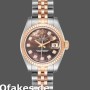 Super Clone Women's Rolex Datejust-179171, 26mm, Black Mother‑of‑Pearl Dial, Fluted Bezel, Lady MOP