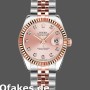 Super Clone Women's Rolex Datejust-179171, 26mm, Pink Diamond Dial, Fluted Bezel, Lady Pink