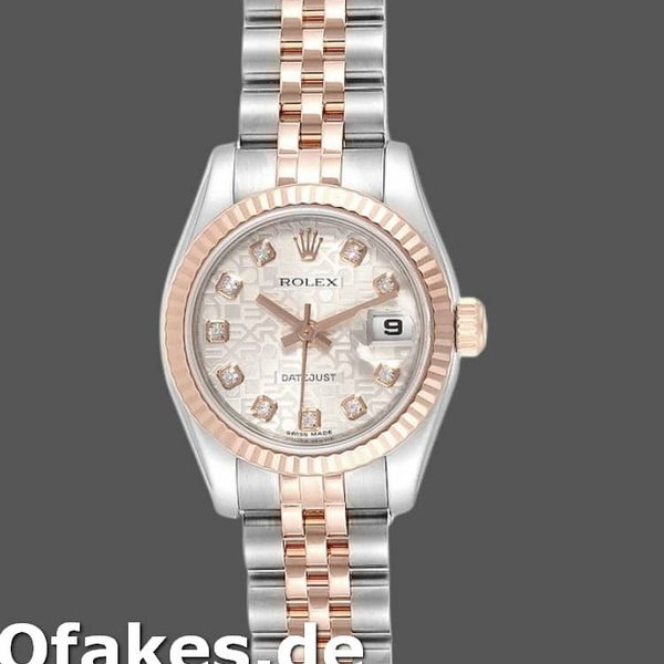Super Clone Women's Rolex Datejust-179171, 26mm, Silver Jubilee Anniversary Dial, Fluted Bezel, Lady Silver