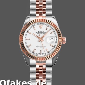 Super Clone Women's Rolex Datejust-179171, 26mm, White Dial, Fluted Bezel, Lady White