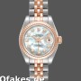 Super Clone Women's Rolex Datejust-179171, 26mm, White MOP Diamond Dial, Fluted Bezel, Lady MOP