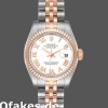 Super Clone Women's Rolex Datejust-179171, 26mm, White Roman Numeral Dial, Fluted Bezel, Lady White