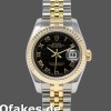 Super Clone Women's Rolex Datejust-179173, 26mm, Black Dial, Fluted Bezel, Lady Black