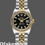 Super Clone Women's Rolex Datejust-179173, 26mm, Black Index Dial, Fluted Bezel, Lady Black