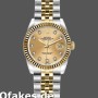 Super Clone Women's Rolex Datejust-179173, 26mm, Champagne Diamond Dial, Fluted Bezel, Lady Champagne