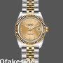 Super Clone Women's Rolex Datejust-179173, 26mm, Champagne Roman Numeral Dial, Lady Champagne