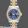 Super Clone Women's Rolex Datejust-179173, 26mm, Concentric Circle Blue Dial, Fluted Bezel, Lady Blue