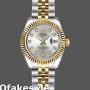 Super Clone Women's Rolex Datejust-179173, 26mm, Grey Diamond Dial, Fluted Bezel, Lady Gray