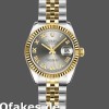 Super Clone Women's Rolex Datejust-179173, 26mm, Grey Roman Numeral Dial, Lady Grey