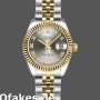 Super Clone Women's Rolex Datejust-179173, 26mm, Grey Roman Numeral Dial, Lady Grey