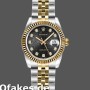 Super Clone Women's Rolex Datejust-179173, 26mm, Jubilee Black Diamond Dial, Fluted Bezel, Lady Black