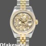 Super Clone Women's Rolex Datejust-179173, 26mm, Jubilee Crystal Grey & Champagne Dial, Lady Grey