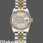 Super Clone Women's Rolex Datejust-179173, 26mm, Silver Index Dial, Fluted Bezel, Lady Silver