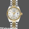 Super Clone Women's Rolex Datejust-179173, 26mm, Silver Jubilee Diamond Dial, Fluted Bezel, Lady Silver