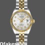 Super Clone Women's Rolex Datejust-179173, 26mm, Silver Jubilee Diamond Dial, Fluted Bezel, Lady Silver