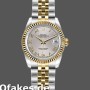 Super Clone Women's Rolex Datejust-179173, 26mm, Silver Roman Numeral Dial, Lady Silver
