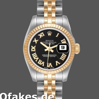 Super Clone Women's Rolex Datejust-179173, 26mm, Sunbeam Silver Dial, Fluted Bezel, Lady Silver
