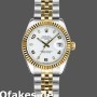 Super Clone Women's Rolex Datejust-179173, 26mm, White Arabic Numerals Dial, Fluted Bezel, Lady White