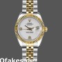 Super Clone Women's Rolex Datejust-179173, 26mm, White Dial with Diamonds, Fluted Bezel, Lady White