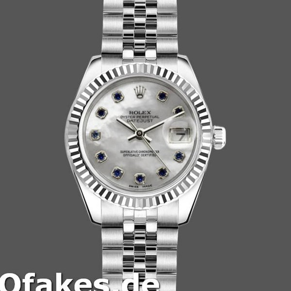 Super Clone Women's Rolex Datejust-179174, 26mm, Mother‑of‑Pearl White Dial, Lady MOP