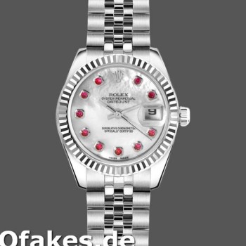 Super Clone Women's Rolex Datejust-179174, 26mm, Mother‑of‑Pearl White Dial, Fluted Bezel, Lady MOP