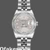 Super Clone Women's Rolex Datejust-179174, 26mm, Silver Index Dial, Fluted Bezel, Lady Silver