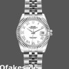 Super Clone Women's Rolex Datejust-179174, 26mm, White Roman Dial, Fluted Bezel, Lady White