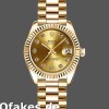 Super Clone Women's Rolex Datejust-179178, 26mm, Yellow Gold, Champagne Diamonds Dial, Lady Champagne
