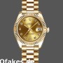 Super Clone Women's Rolex Datejust-179178, 26mm, Yellow Gold, Champagne Diamonds Dial, Lady Champagne