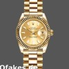 Super Clone Women's Rolex Datejust-179178, 26mm, Yellow Gold, Champagne Index Dial, Lady Champagne