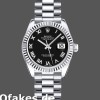 Super Clone Women's Rolex Datejust-179179, 26mm, Black Roman Numeral Dial, Fluted Bezel, Lady Black