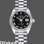 Super Clone Women's Rolex Datejust-179179, 26mm, Black Roman Numeral Dial, Fluted Bezel, Lady Black