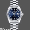 Super Clone Women's Rolex Datejust-179179, 26mm, Blue Diamond Dial, Fluted Bezel, Lady Blue
