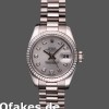 Super Clone Women's Rolex Datejust-179179, 26mm, Silver Diamond Dial, Fluted Bezel, Lady Silver