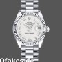 Super Clone Women's Rolex Datejust-179179, 26mm, White Roman Numeral Dial, Fluted Bezel, Lady White