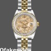 Super Clone Women's Rolex Datejust-179383, 26mm, Jubilee Crystal Grey & Champagne Dial, Lady Champagne