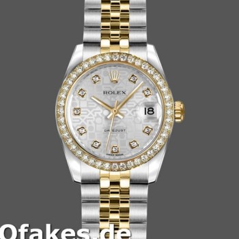 Super Clone Women's Rolex Datejust-179383, 26mm, Silver Jubilee Dial, Lady Silver